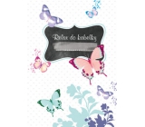 Ditipo Relax do kabelky Motýľ zápisník 15 x 10,5 cm