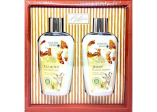 Bohemia Gifts Med a Kozie mlieko sprchový gél 250 ml + šampón na vlasy 250 ml, kozmetická sada