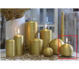 Lima Alfa svíčka zlatá koule 80 mm 1 kus