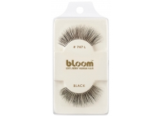 Bloom Natural nalepovacie riasy z prírodných vlasov obloučkové čiernej č. 747L 1 pár