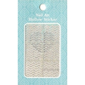 Nail Accessory Hollow Sticker šablónky na nechty multifarebné vlnky 1 aršík 129