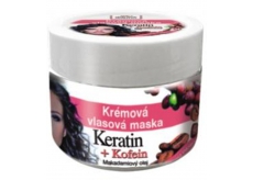 Bion Cosmetics Keratín & Kofeín krémová vlasová maska pre všetky typy vlasov 260 ml