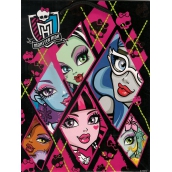 Ditipo Darčeková papierová taška 18 x 10 x 22,7 cm Disney Monster Hight čierno-ružová