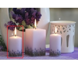 Lima Lavender vonná sviečka svetlo fialová valec 60 x 90 mm 1 kus