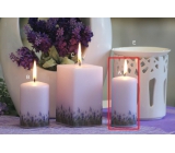 Lima Lavender vonná sviečka svetlo fialová valec 50 x 100 mm 1 kus