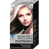 Professional Hair Care Destiny 5D Decolour Platinium biely platinový melír na vlasy 40 g + 80 ml
