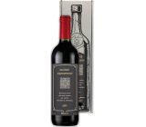 Bohemia Gifts Merlot Krásne narodeniny červenej darčekovej víno 750 ml