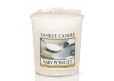 Yankee Candle Baby Powder - Detský púder vonná sviečka votívny 49 g