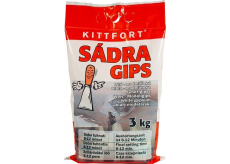 Kittfort Sadra Gips biela - modelárska 3 kg