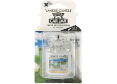 Yankee Candle Clean Cotton - Čistá bavlna gélová vonná visačka do auta 30 g