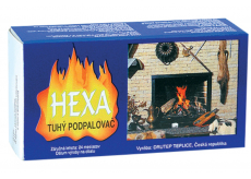 Hexa Tuhý podpaľovač, tuhý lieh, kocky, 200 g