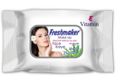 Freshmaker Make Up Aloe Vera & Vitamín E odličovacie vlhčené obrúsky na make-up 25 kusov