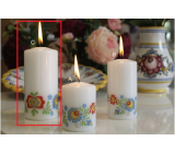 Lima Slovácký Motív sviečka s obtiskom valec 60 x 120 mm 1 kus