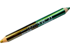 Princessa Davis Eye Double Colour očné tiene v ceruzke 021 svetlozelená a zlatá 6 g