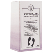 Bohemia Gifts Extrakt bylín soľ do kúpeľa na nohy s dezodoračným účinkom a antibakteriálnou prísadou 200 g