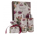 Bohemia Gifts Botanica Šípek a ruže sprchový gél 200 ml + šampón na vlasy 200 ml + ručne vyrábané toaletné mydlo 100 g, kniha kozmetická sada