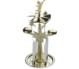 Anjelské zvonenie zlaté so 4 sviečkami 130 x 270 mm