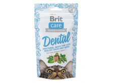 Brit Care Cat Snack Dental Krůta polomäkké doplnkové krmivo pre mačky 50 g