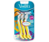 Gillette Venus Simply 3 pohotové holítko s lubrikačným pásikom žltej 3 kusy pre ženy