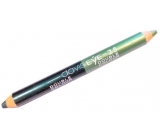 Princessa Davis Eye Double Colour očné tiene v ceruzke 025 Svetlo zelená s trblietkami - tmavo zelená s trblietkami 6 g