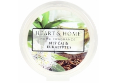 Heart & Home Biely čaj a eukalyptus Sójový prírodné vonný vosk 27 g