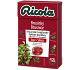 Ricola Cranberry - Brusnice švajčiarske bylinné cukríky bez cukru s vitamínom C 40 g