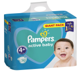 Pampers Giant Pack Active Baby Maxi 4+ 10 - 15 kg jednorázové plenky 70 kusů