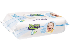 Pure Soft Touch vlhčené obrúsky pre deti s klipom 120 kusov