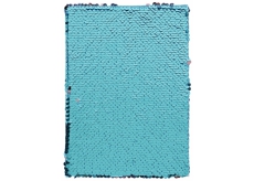 Albi Blok s flitry modro-fialový 15 cm x 21 cm