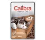Calibra Premium Jahňacie a hydiny v omáčke kompletné krmivo pre dospelé mačky vrecko 100 g