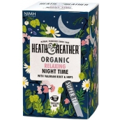 Heat & Heather Bio Pro dobrý spánek Heřmánek, máta, kozlík lékařský, chmel čaj 20 sáčků x 1 g