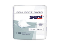 Seni Soft Basic hygienické absorpčné podložky 2 kvapky, 60 x 60 cm 10 kusov