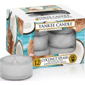 Yankee Candle Coconut Splash - Kokosové osvieženie vonná čajová sviečka 12 x 9,8 g
