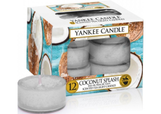 Yankee Candle Coconut Splash - Kokosové osvieženie vonná čajová sviečka 12 x 9,8 g