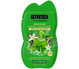 Freeman Feeling Beautiful Zelený čaj a Pomarančový kvet rozjasňujúci zlupovaciu pleťová maska pre normálnu a zmiešanú pleť 15 ml
