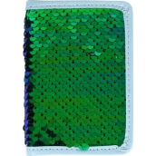 Albi Diár 2020 mini Zelený flitr 11 x 7,5 x 1 cm