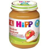 Hipp Ovocie Bio Broskyne ovocný príkrm, znížený obsah laktózy a bez pridaného cukru pre deti 125 g