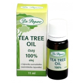 Dr. Popov Tea Tree Oil 100% čistý Tea Tree Oil s antiseptickými účinky, v nejvyšší možné kvalitě 11 ml