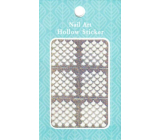 Nail Accessory Hollow Sticker šablónky na nechty multifarebné kvapky 1 aršík 129