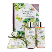 Bohemia Gifts Botanica Chmeľ a obilia sprchový gél 200 ml + šampón 200 ml + mydlo 100 g, kniha kozmetická sada