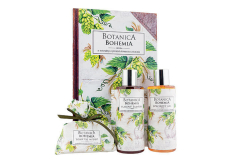 Bohemia Gifts Botanica Chmeľ a obilia sprchový gél 200 ml + šampón 200 ml + mydlo 100 g, kniha kozmetická sada