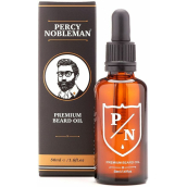 Percy Nobleman Premium Beard Oil Prémiový olej na vousy pro muže, s dřevitou vůní s jemným tónem sladké vanilky 50 ml