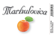 Arch Samolepka Marhulovica veľká etiketa 8,5 x 5,5 cm SK