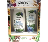 Bion Cosmetics Kozie srvátka telové mlieko pre citlivú pokožku 500 ml + balzam na ruky 205 ml, kozmetická sada
