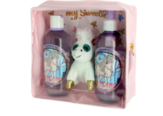 Vivian Gray Baby Pearly krémové tekuté mydlo pre deti 250 ml + sprchový gél 250 ml + plyšová hračka, kozmetická sada