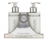 Vivian Gray Crystal White krémové mydlo na ruky 250 ml + mlieko na ruky 250 ml, kozmetická sada