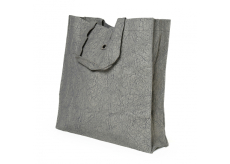 Albi Eko taška vyrobená z pratelného papiera skladacie - sivá 37 cm x 37 cm x 9,5 cm