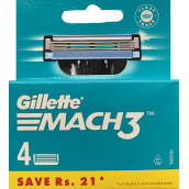 Gillette Mach3 náhradní hlavice 4 kusy, pro muže