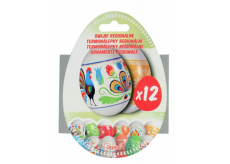 Termonálepky Regionálne zmršťovacia fólia na vajcia 12 kusov