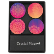 Albi Krystalové magnetky kruhy Mandala 4 kusy